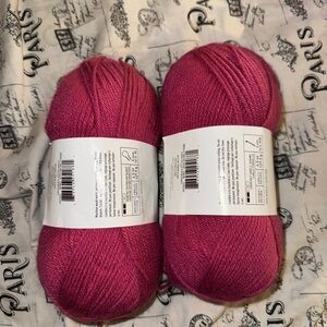 Pink Yarn Skeins